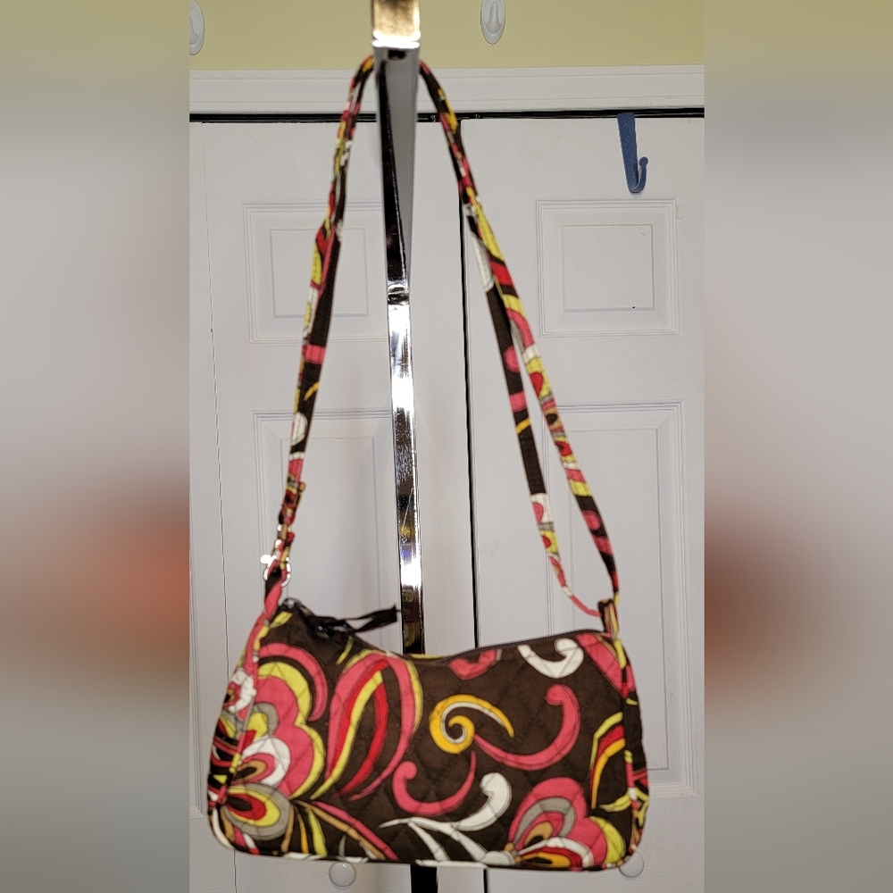 #581-Vera Bradley-Floral Patterned Mini Convertible Strap Bag